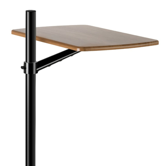 UP 8T - Height Adjustable Laptop Floor Stand Table - Hickory