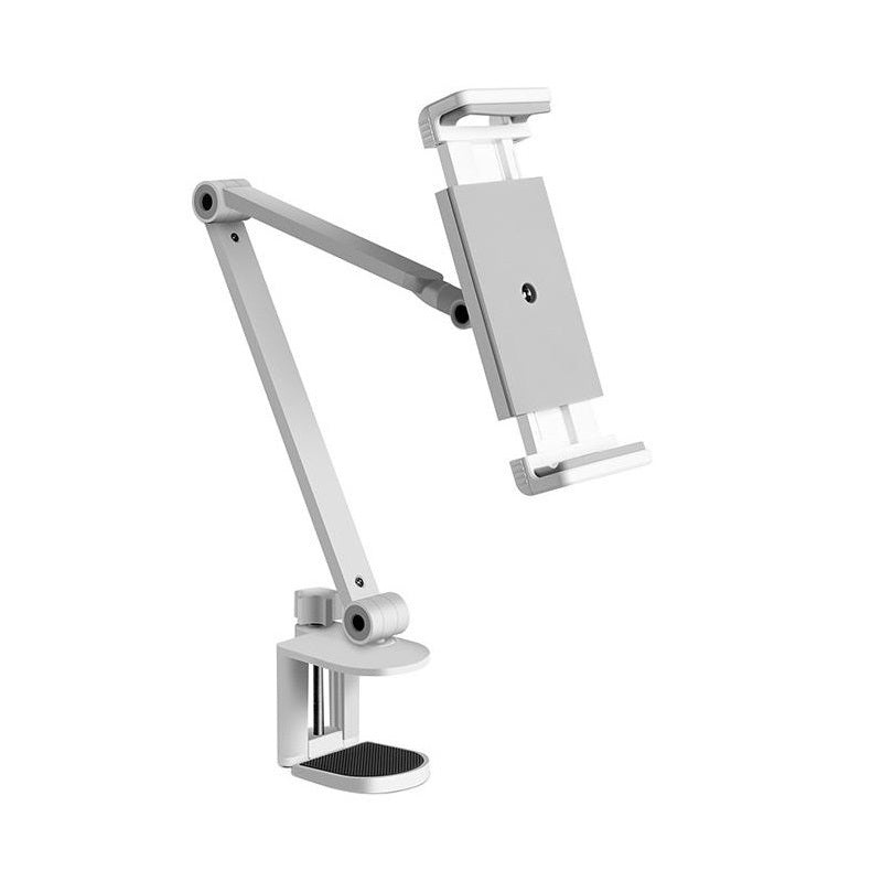 AP 7LC - Tablet Holder Stand Adjustable Height 4 to13inch Phone Stand Desktop Phone and Tablet Clamp - Sliver