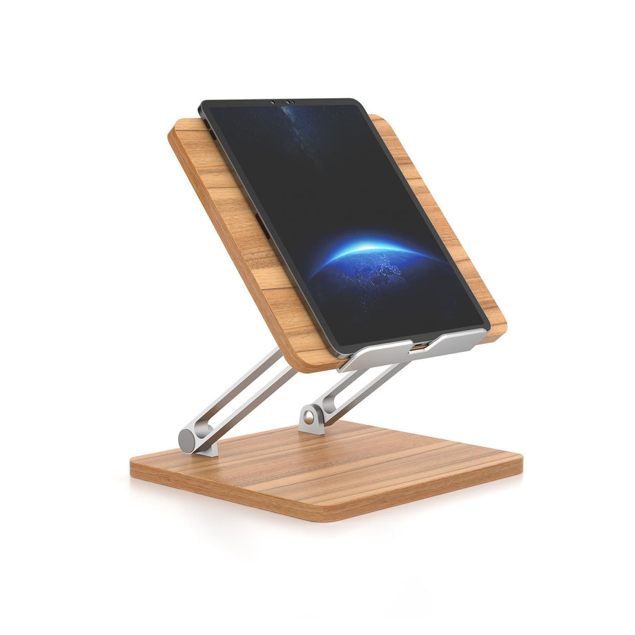 AP 2DP - Tablet stand Mobile phone stand adjustable Wooden height phone tablet stand - Wooden