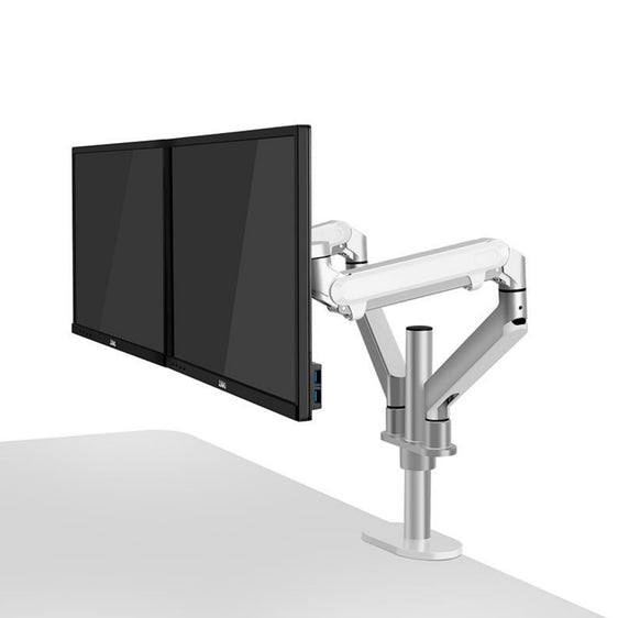 OL 2Z - Appearance LCD Mount VESA Gas Spring Arm Angle Adjustable dual arm monitor mount - Sliver