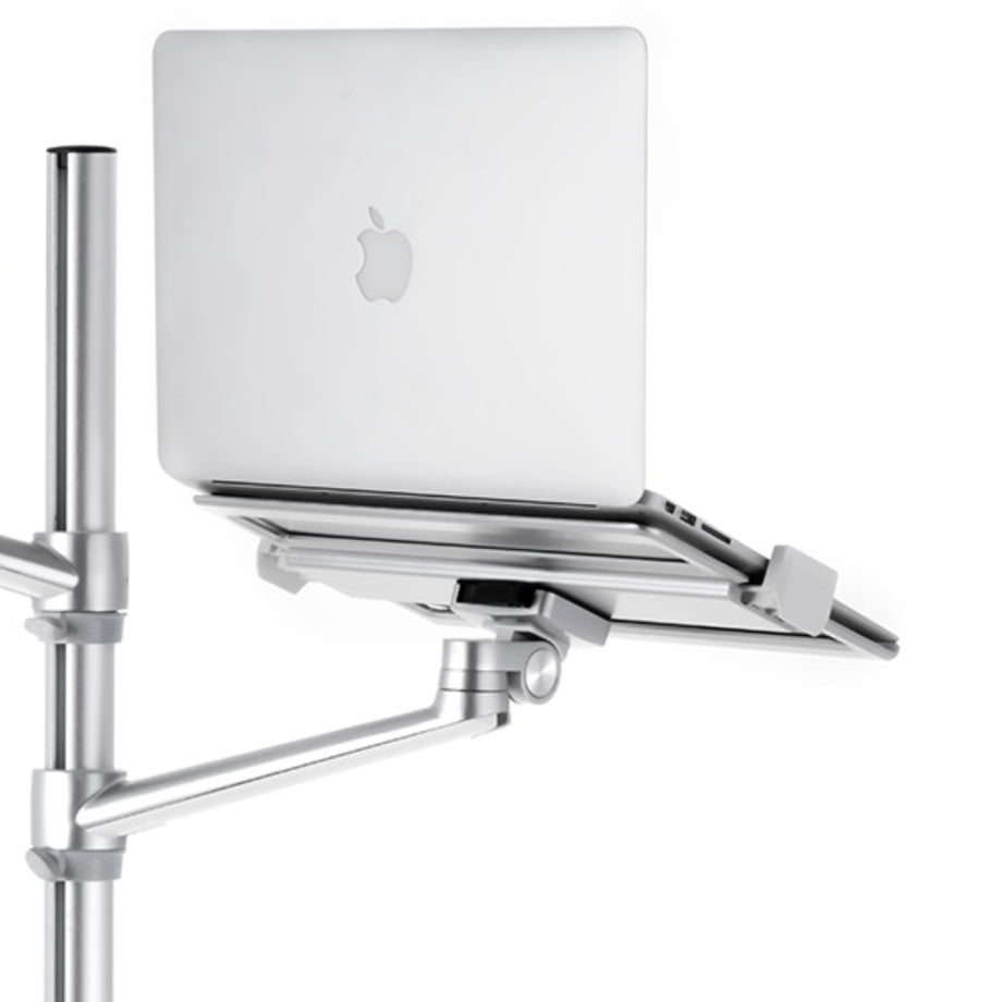 UP 9L - Rolling Adjustable Laptop & Tablet Stand - Sliver