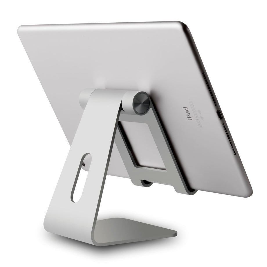 AP 4XL - Desktop Support Base Adjustable Tablet PC Stand Cellphone Holders All Size Smartphone - Sliver