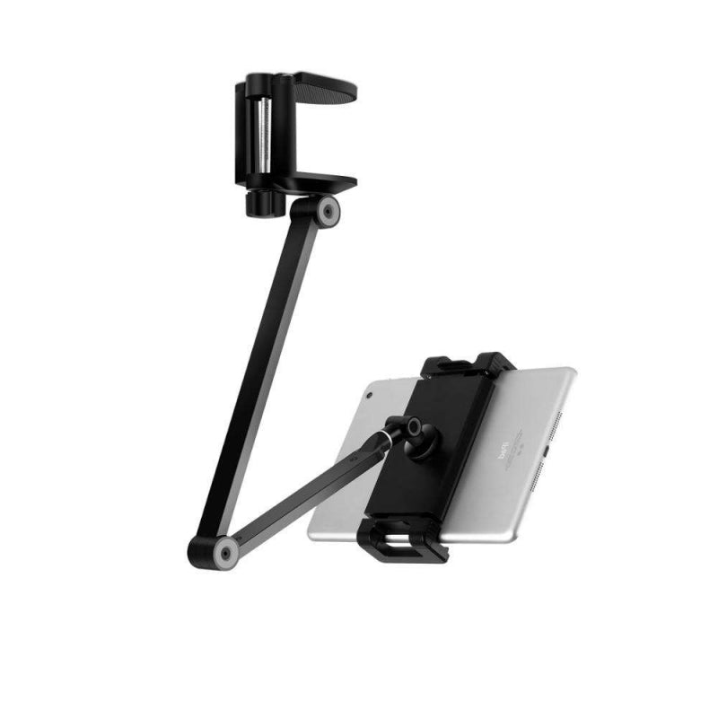 AP 7LC - Tablet Holder Stand Adjustable Height 4 to13inch Phone Stand Desktop Phone and Tablet Clamp - Black