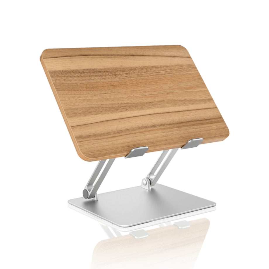 AP 2DM - Height Adjustable Durable Portable Stand With Wooden Board For Laptop And Study In Office or At Home - Wooden