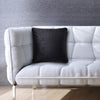 18"*18" Simple Style Solid Color Throw Pillow Case Soft Cushion Cover Sofa Chair Bed Decorative Square Pillow Cover 45*45cm Pillow Sham with Hidden Zipper Closure--Black