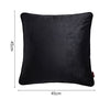 18"*18" Simple Style Solid Color Throw Pillow Case Soft Cushion Cover Sofa Chair Bed Decorative Square Pillow Cover 45*45cm Pillow Sham with Hidden Zipper Closure--Black