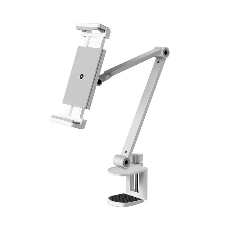 AP 7LC - Tablet Holder Stand Adjustable Height 4 to13inch Phone Stand Desktop Phone and Tablet Clamp - Sliver