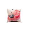 Linen Flamingo Cushion Cover