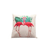 Linen Flamingo Cushion Cover