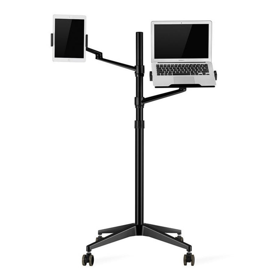 UP 9L - Rolling Adjustable Laptop & Tablet Stand - Black