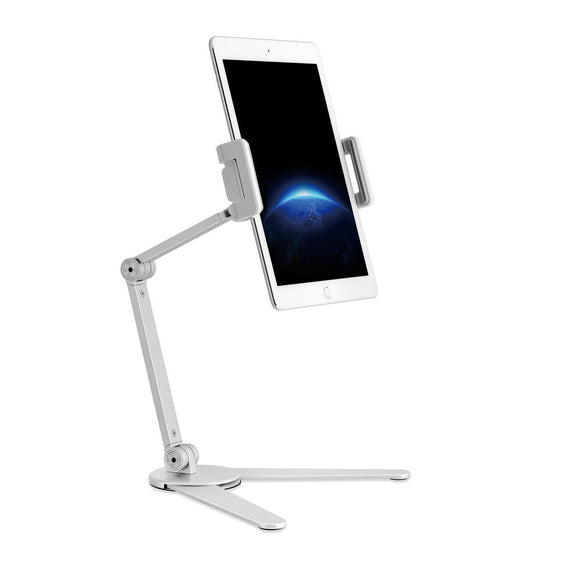 AP 7V - 360 Degree Swivel Portable Adjustable Phone And Tablet Stand For Desk - Sliver