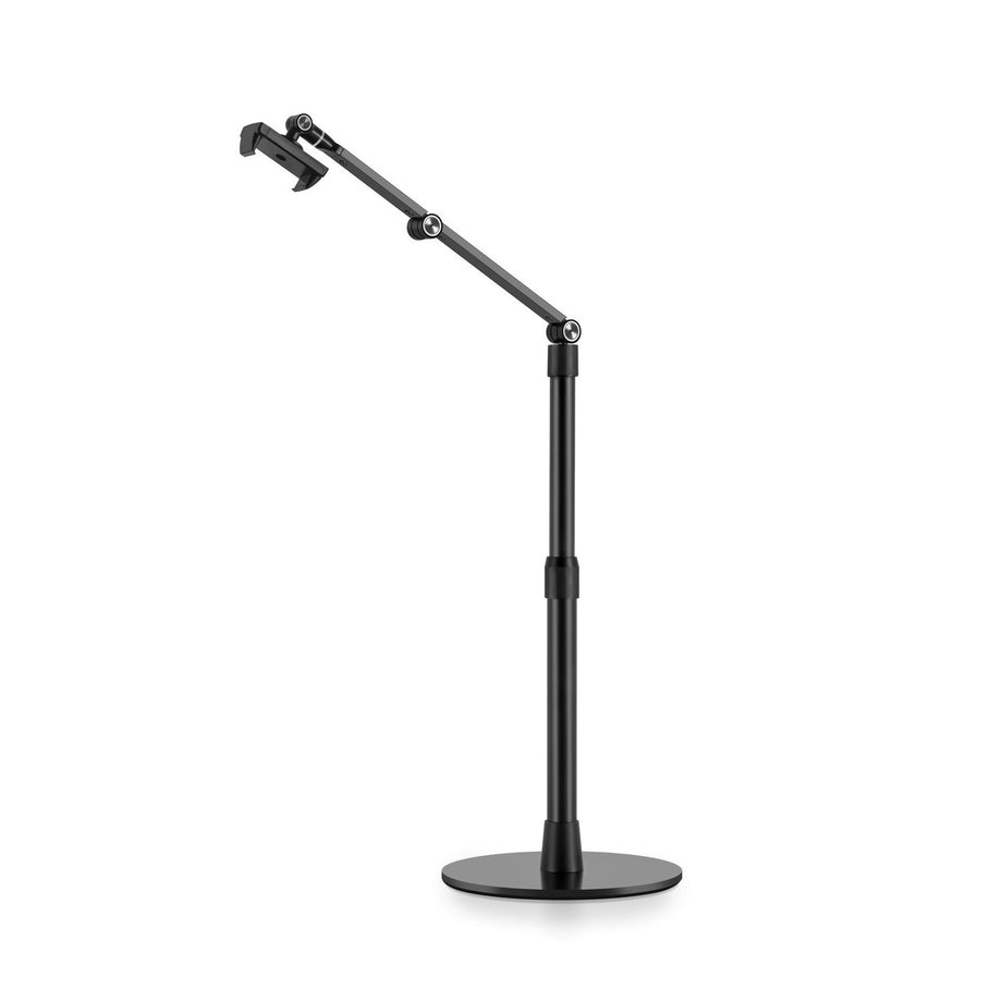 AP 4P - Tablet Overhead Stand Height Adjustable 360 Degree Rotatable Multi-angle Adjustable Desktop Stand - Black