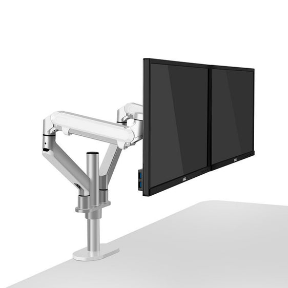 OL 2Z - Appearance LCD Mount VESA Gas Spring Arm Angle Adjustable dual arm monitor mount - Sliver