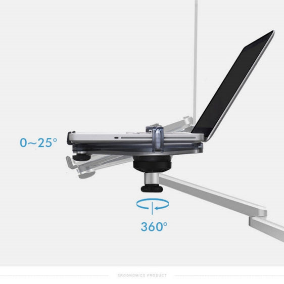 OA 1S - Universal height adjustable stand Tablet and laptop Desktop arm Mount - Sliver