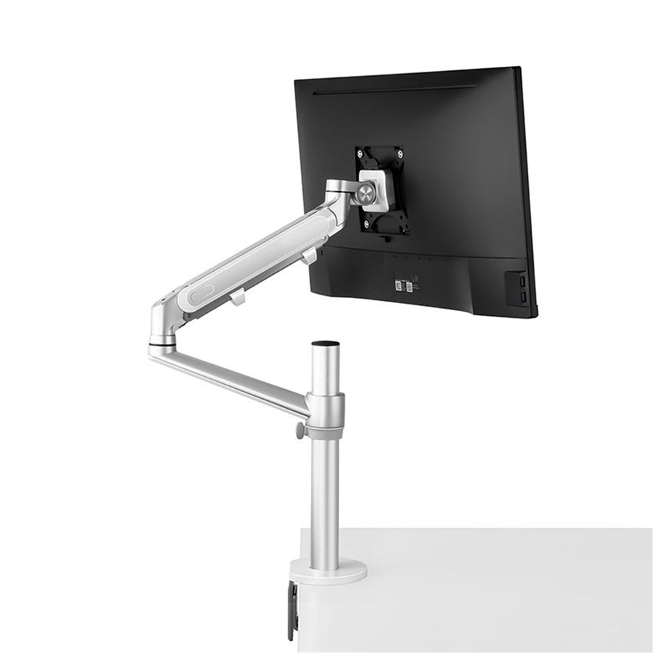 OL 1S Pro - Single LaptopMonitor Desk Mount - Sliver