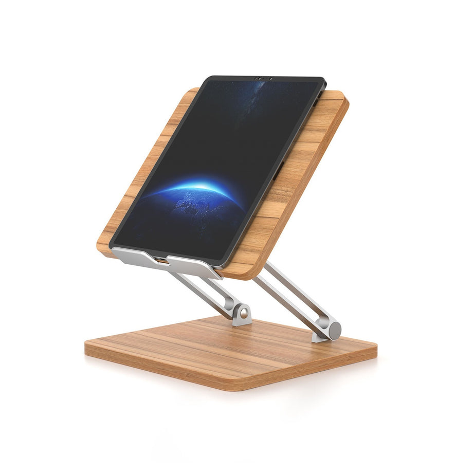 AP 2DP - Tablet stand Mobile phone stand adjustable Wooden height phone tablet stand - Wooden