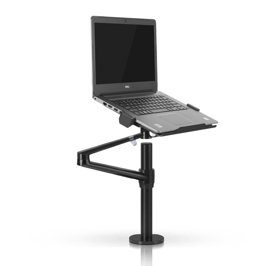 OL 1S - Single LaptopMonitor Desk Mount - Black