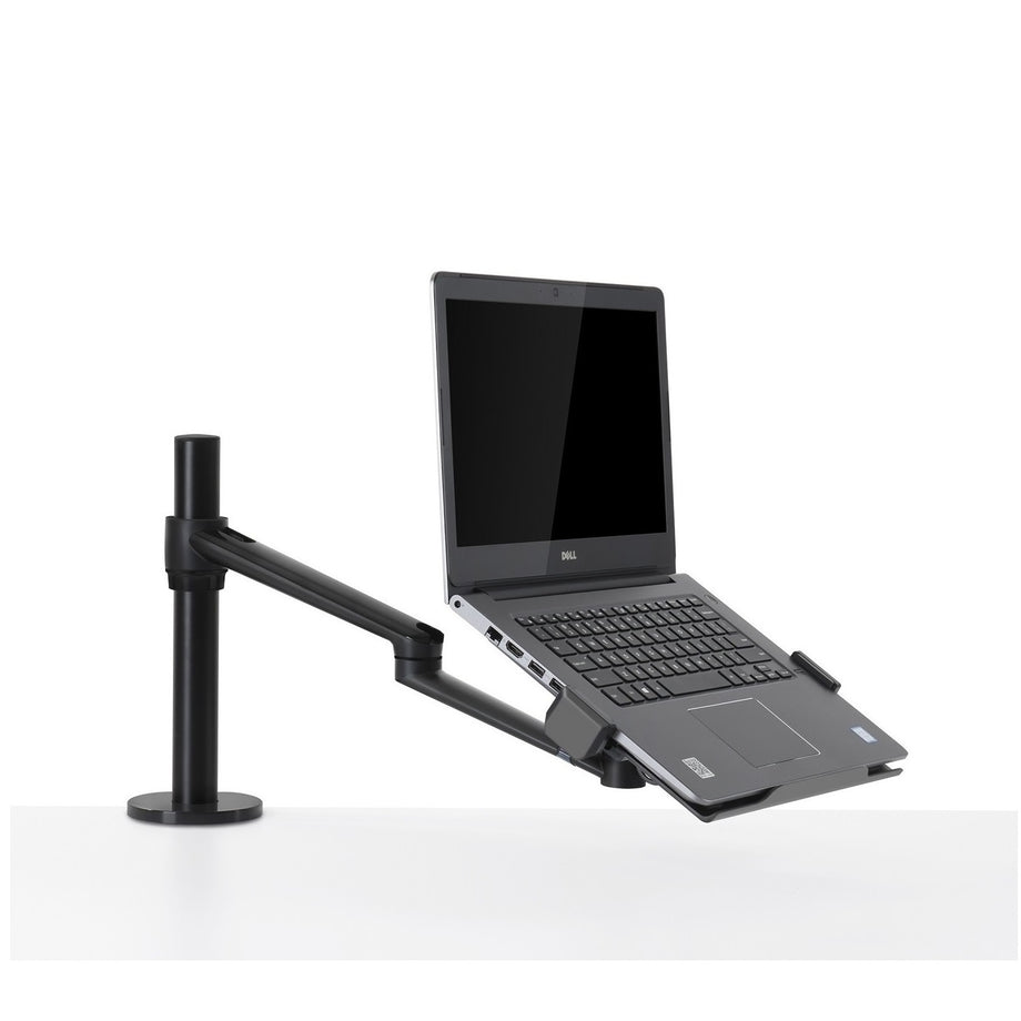 OL 1S - Single LaptopMonitor Desk Mount - Black