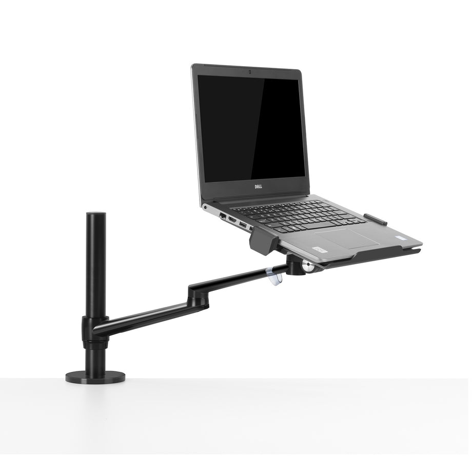 OL 1S - Single LaptopMonitor Desk Mount - Black