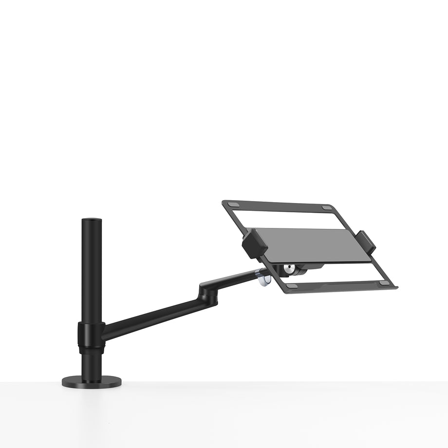 OL 1S - Single LaptopMonitor Desk Mount - Black