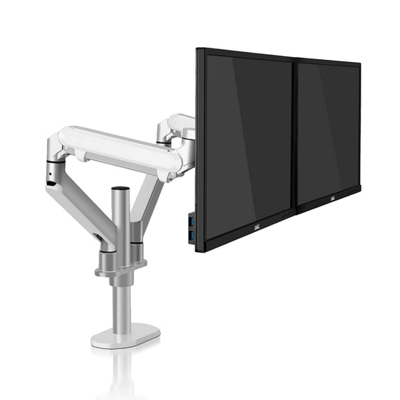 OL 2Z - Appearance LCD Mount VESA Gas Spring Arm Angle Adjustable dual arm monitor mount - Sliver