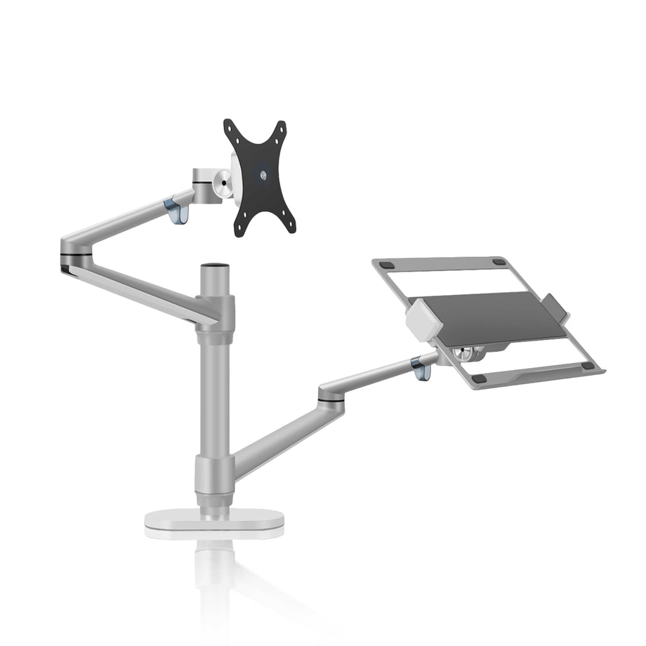 OL 3L - Monitor and Laptop Desk Mount - Sliver