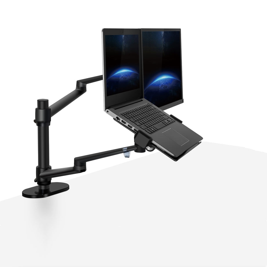 OL 3L - Monitor and Laptop Desk Mount - Black