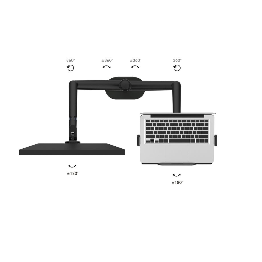 OL 3L - Monitor and Laptop Desk Mount - Black