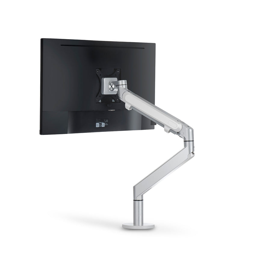 OZ 1 - Single Monitor Gas Spring Desk Mount - Sliver