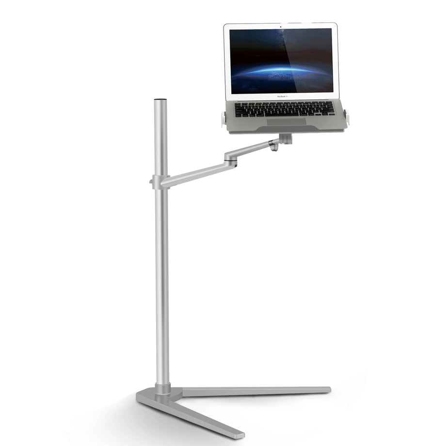 UP 8A - Multiple Laptop Tablet Floor Stand up - Silver