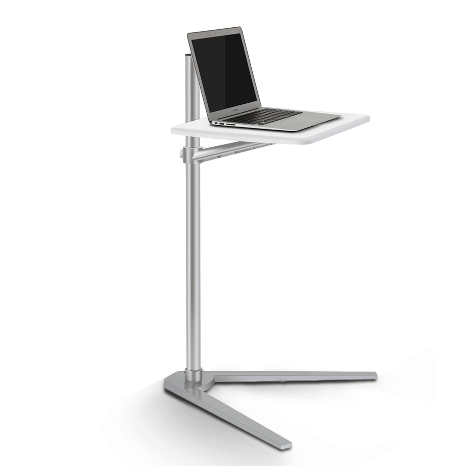 UP 8T - Height Adjustable Laptop Floor Stand Table - Sliver