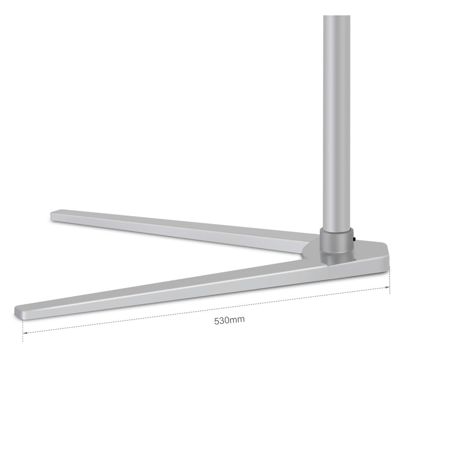 UP 8T - Height Adjustable Laptop Floor Stand Table - Sliver