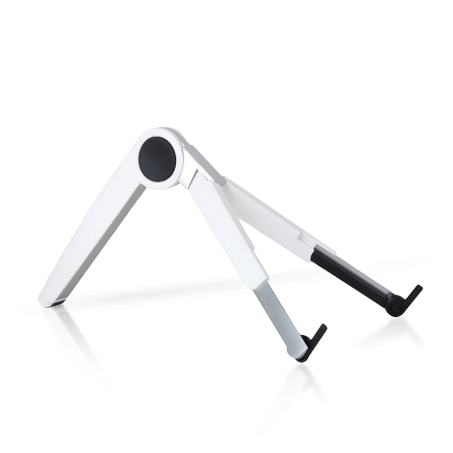 UP 1S - Portable Tripod Cooling Pad Stock Adjustable Laptop Stand Foldable Air cooled - White